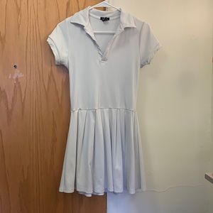 White collared tennis dress